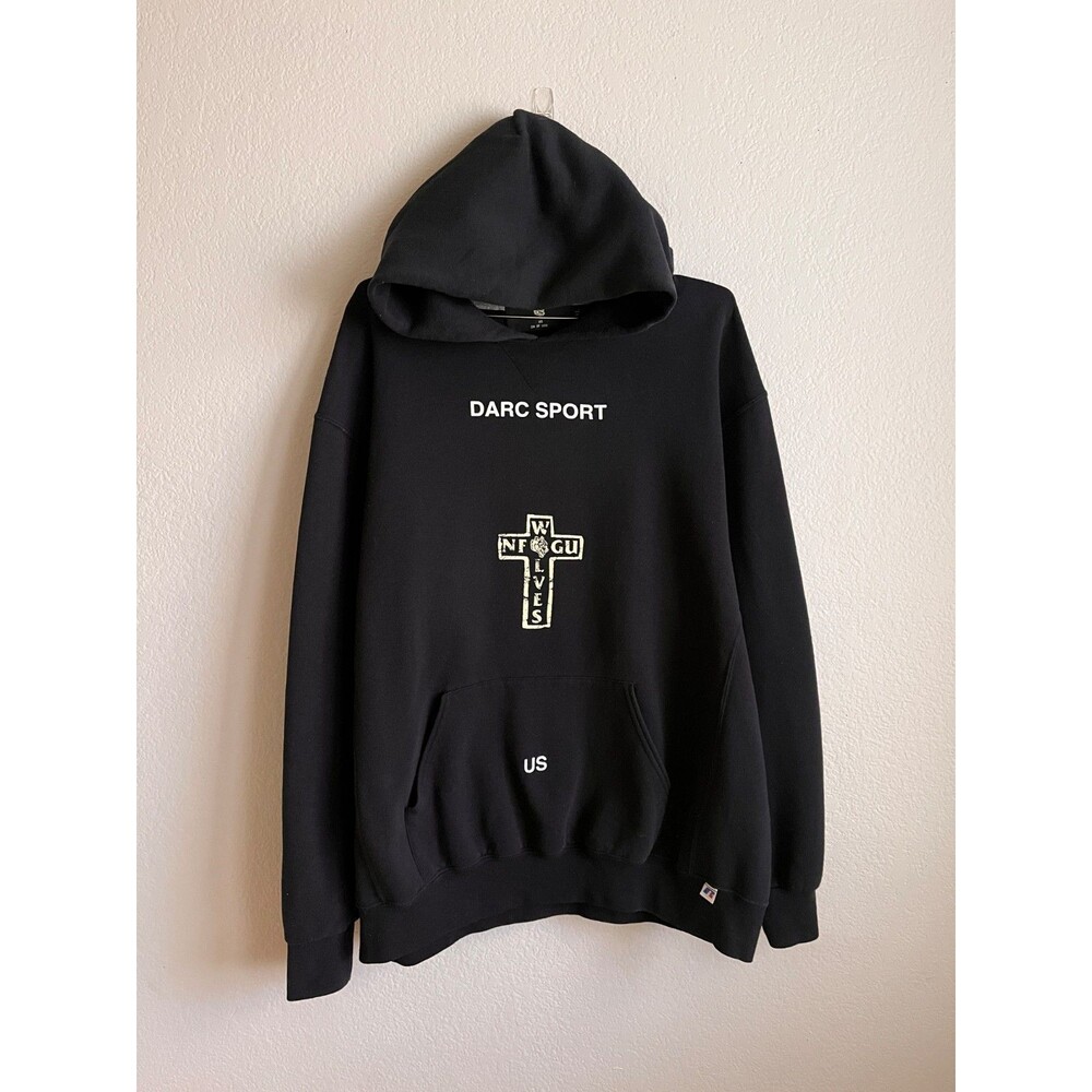 Darc Sport x Russell Athletics Wolves NFGU Hoodie in Black Size XL